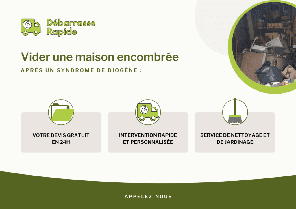 Syndrome de Diogène service pour vider maison ou appartement Toulouse Haute-Garonne débarras d'encombrants meubles déchets devis nettoyage jardinage